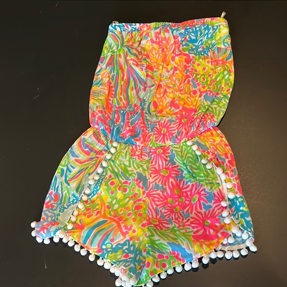 Lilly Pulitzer Pants - Lilly Pulitzer Strapless Romper/Shorts Size XXS